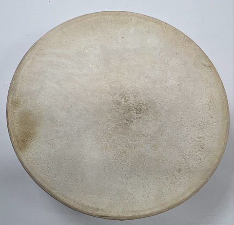 Vintage Hand Painted Rawhide Bowl Drum 17" Native American Style Southwestern