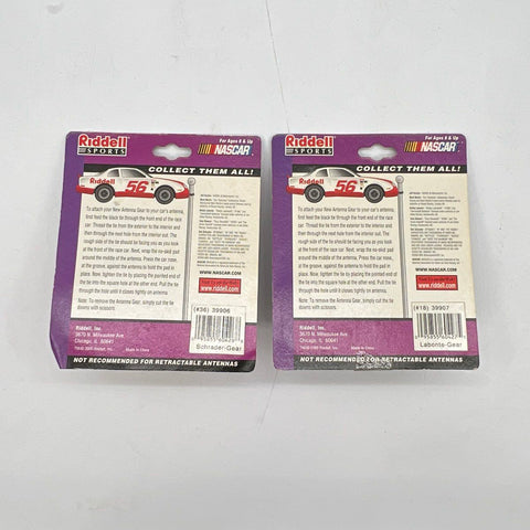 NASCAR Riddell Sports Antenna Gear Lot 2 Cars #36 Ken Schrader #18 Bobby Labonte