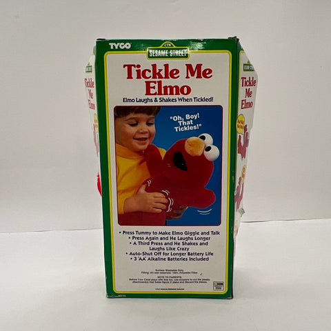 Tyco Sesame Street Tickle Me Elmo Plush Toy Vintage 1996 New in Box
