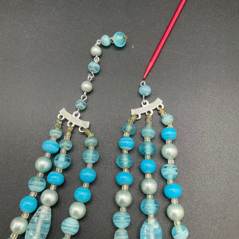 Vintage Mid-Century Faux Pearl & Beaded Jewelry Lot 4 Necklaces 2 Earrings Japan