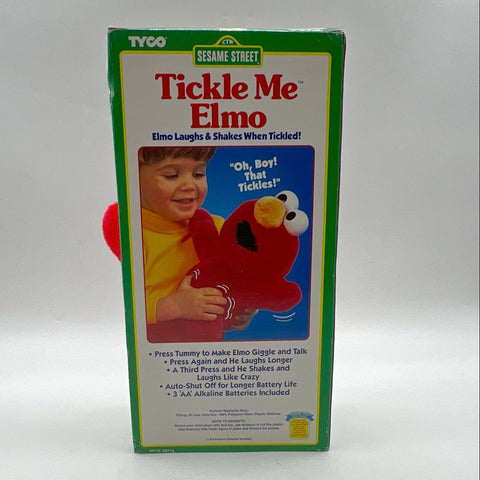 Sesame Street Tickle Me Elmo Tyco 1996 Vintage Plush Toy New In Box NIB