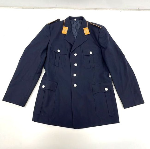 Vintage 1988 West German Luftwaffe Dress Tunic Jacket Yellow Piping Sz 42