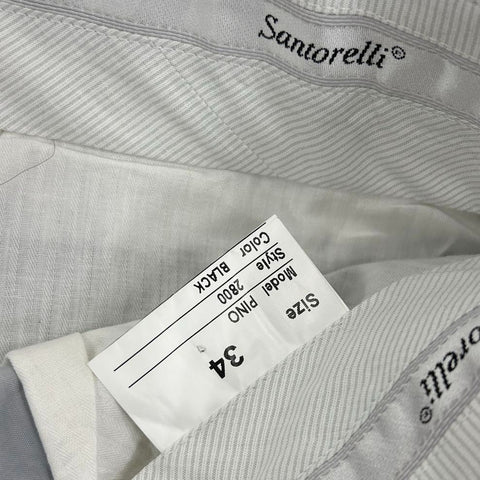 Santorelli John Varvatos Lot of 2 Mens Dress Pants Black Flat Front Size 33 34