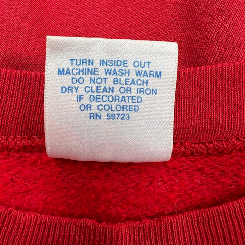 Vintage 90s Trench Men's NFL Kansas City Chiefs Red Sweatshirt Graphic USA L