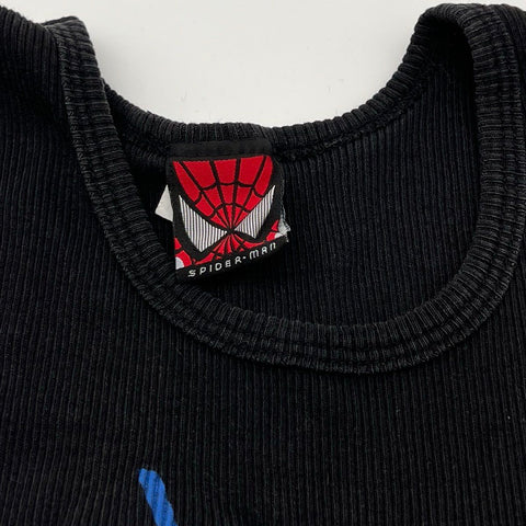 Vintage 2002 Spider-Man Movie Promo Ribbed Tank Top Made in USA Marvel Sz S
