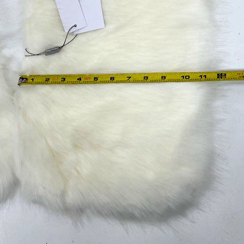 NWT Tulip Bridal Ivory Faux Fur Stole Shawl Wrap Wedding Formal Size Small