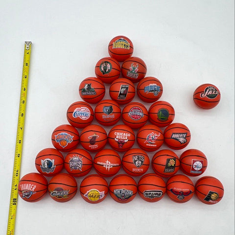 NBA Mini Basketball Lot 29 Pieces Mixed Teams A&A Global 2014 Licensed