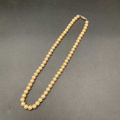 Vintage Japan Faux Pearl Costume Jewelry Lot of 5 Necklaces Cluster Earrings