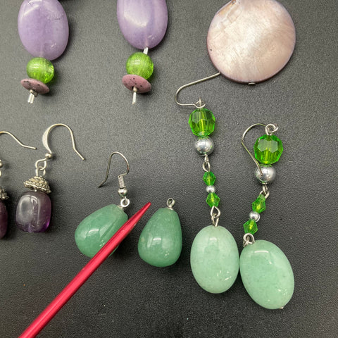 Fashion Statement Earrings Jewelry Lot of 18 Pairs Tassel Beaded Boho Drop
