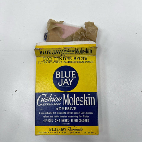 Vintage Blue Jay Bunion Pads Moleskin Curity Cotton APC Plasters Medical Lot