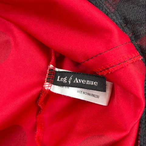 Y2K Leg Avenue Women's Daisy Bug Ladybug Costume Dress Red Black Size S/M