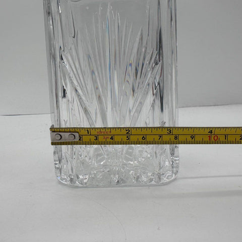 Gorham Crystal Decanter with Stopper Square Spirits Whiskey Bottle 10 Inch