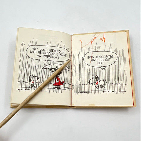 Charles Schulz Snoopy's Philosophy Hallmark Book Vintage 1960s Peanuts 5.5x4.25"