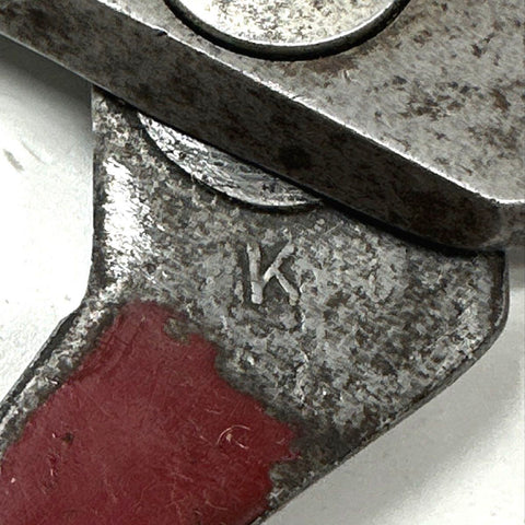 Wiss No. 20 Inlaid Shears Industrial Upholstery Scissors USA Vintage Red Handle