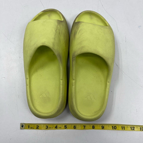 Adidas Yeezy Slide Glow Green EVA Foam Athletic Slip-On Sandals Size 12