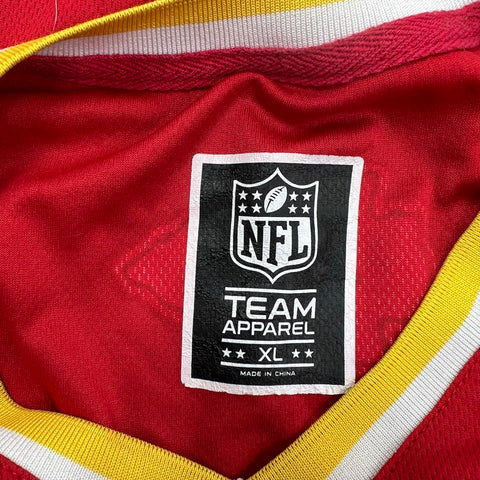 NFL Team Apparel Red Kansas City Chiefs Football Jersey Men's XL
