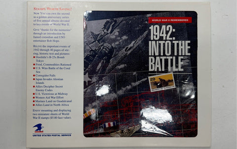 USPS World War II 50th Anniversary Stamp Album Complete Set 1941-1945 Lot 5
