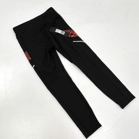 Noli Women's Bond Legging High Alert Black Orange High Rise Compression NWT Sz M