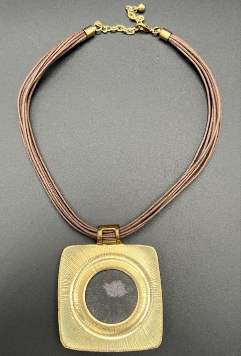 Modern Chunky Statement Necklace Jewelry Lot of 5 Geometric Boho Style Pendants