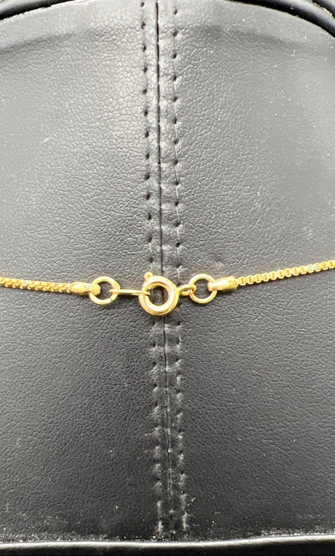 Vintage PSCO 1998 Gold Tone Rainbow Rhinestone Cross Pendant Necklace Signed