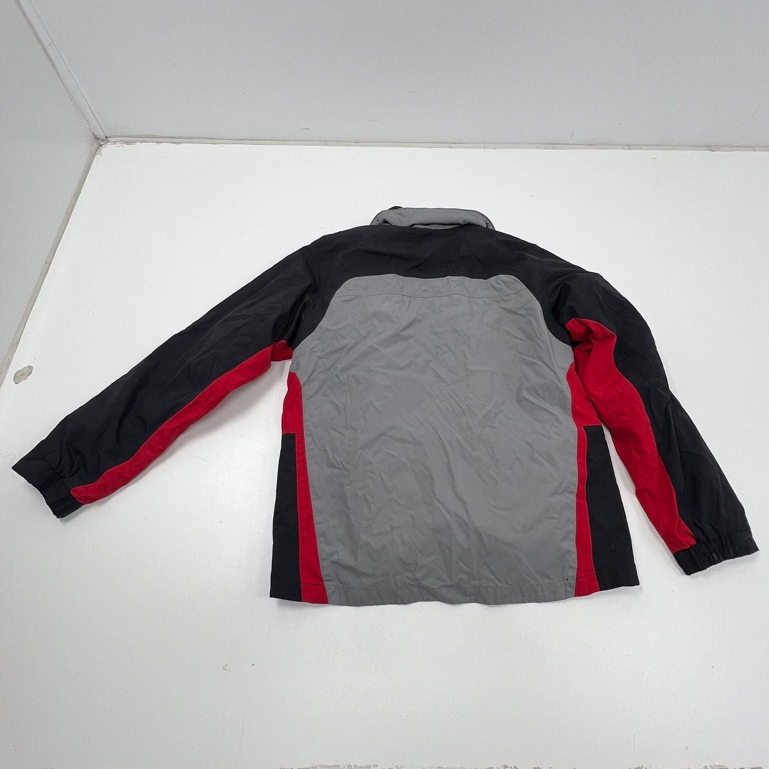 Columbia Vertex Gray Red Colorblock Fleece Lined Jacket Youth 18/20
