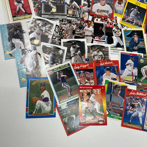 Ken Griffey Jr Pedro Martinez 100+ Card Lot MLB Baseball 90s 2000s Topps Fleer