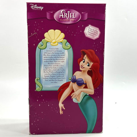 Disney Princess Ariel Porcelain Keepsake Doll Brass Key 16 Inch NIB