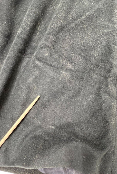 Vintage 80s Wellington Women's Kashmiracle Black Longline Mandarin Collar Coat