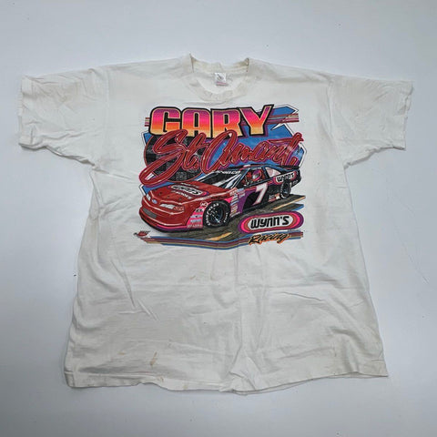 Vintage 90s Gary St. Amant Wynn's Racing T-Shirt Single Stitch Made USA Sz XXL