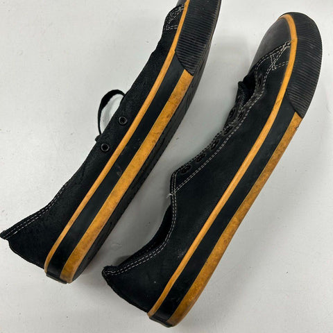 Harley-Davidson D93811 Black Suede Gum Sole Low Top Sneakers Men's Size 11.5