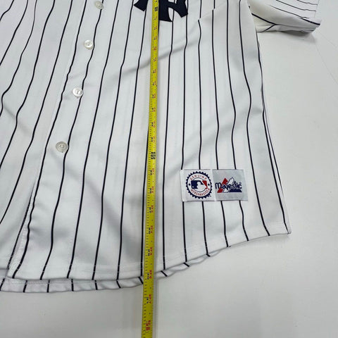 Majestic Mens NY Yankees Rodriguez #13 Pinstripe Baseball Jersey Sz 19" Pit