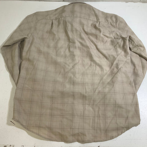 Vintage 90s Sir Pendleton Worsted Wool Plaid Button Shirt USA Fabric Sz L