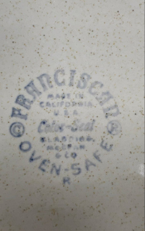 Franciscan Star Glow Salad Plate 8" Atomic Starburst MCM California Vintage