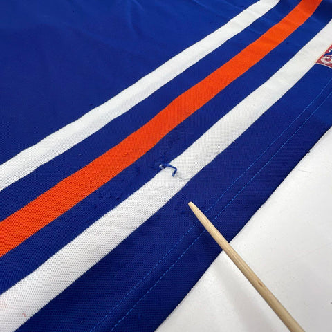 Vintage 80s Edmonton Oilers NHL Hockey Jersey Gretzky Era Made in Canada Sz XL