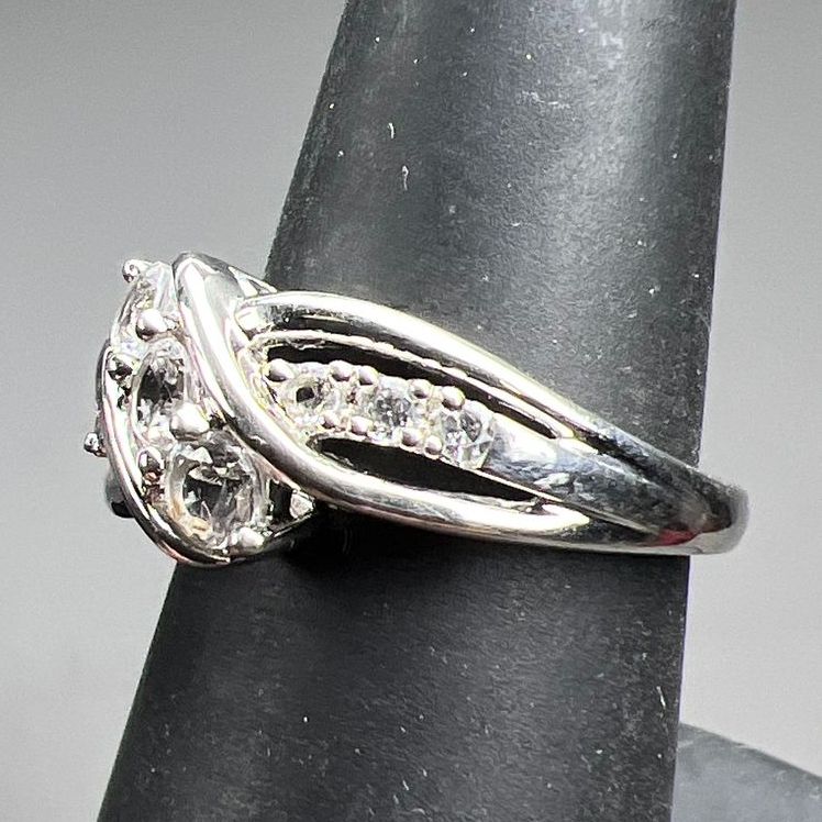 925 Sterling Silver Multi-Gemstone Ring Size 7