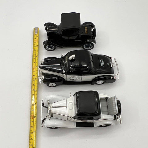 Diecast Police Car Lot 3 Vehicles Fairview Police 1940 Cruiser Rumble Seat