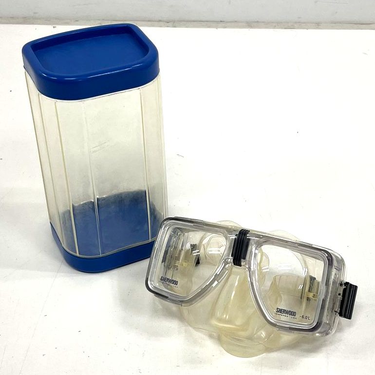 Sherwood Genesis IV Crystal Silicone Scuba Dive Mask Goggles w/ Hard Case
