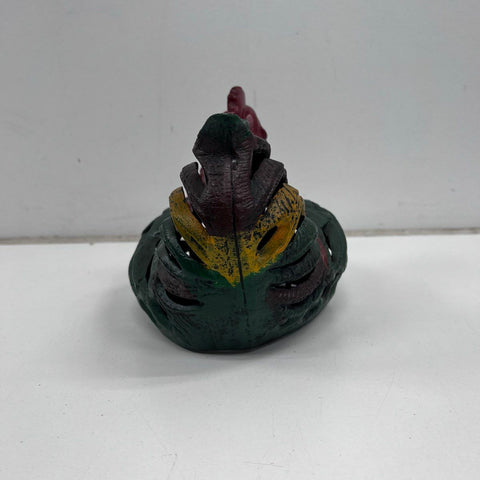 Cast Iron Rooster Chicken Lattice Candle Holder Lantern Hand Painted Decorative