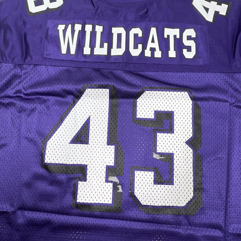 NWT Y2K Colosseum K-State Wildcats Purple Football Jersey #43 Men's Size L