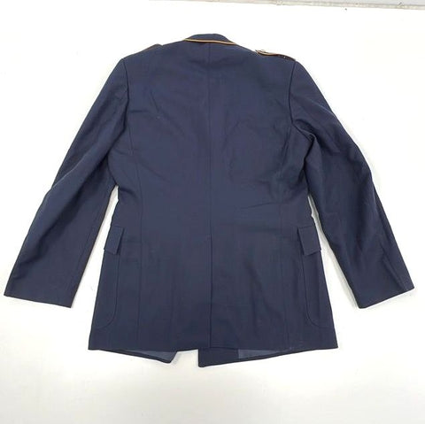 Vintage 1988 West German Luftwaffe Dress Tunic Jacket Yellow Piping Sz 42