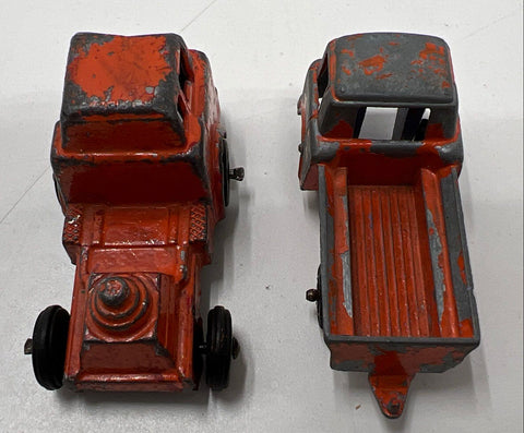 Tootsietoy Diecast Vehicle Lot 5 Cars Trucks Vintage Jeep Beetle