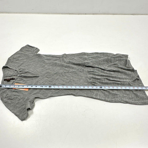 Reiss Women's Adara-Knit Dress Gray Melange Short Sleeve Dropped Waist NWT Sz XS