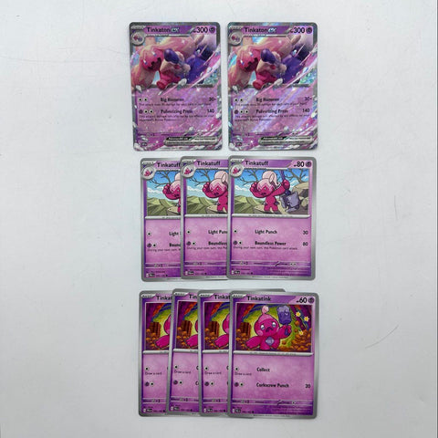 Pokemon Card Lot Scarlet & Violet Psychic Tinkaton ex 35 Cards See Photos