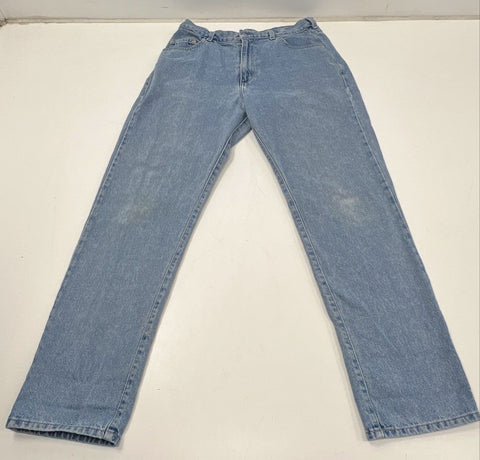 Vintage 90s Guess Men's Light Wash Straight Leg Jeans Made in USA 36x34