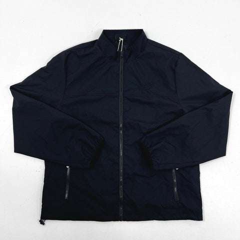 Benny Gold Men's Nylon Plane Jacket Black Full Zip Embroidered Logo NWT Sz L