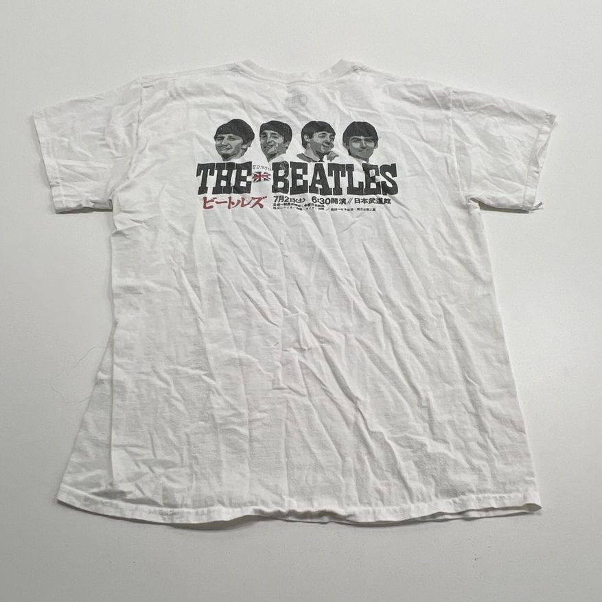 The Beatles England Flag White T-shirt Unisex Adults Size Medium / Large