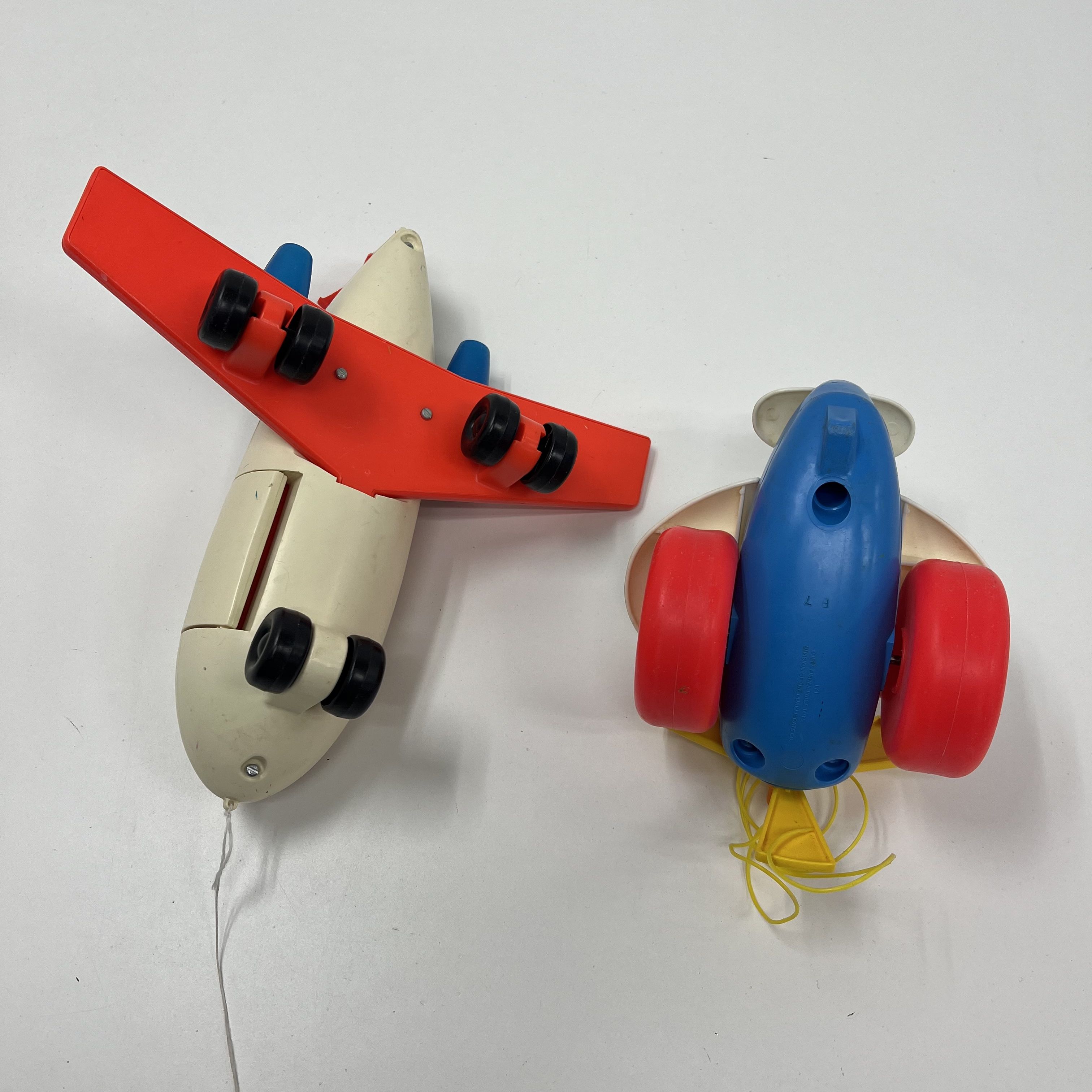Lot of 3 Vintage Fisher Price Toys Jet Planes Pony Pull Toy