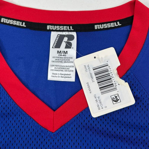 Russell Kansas Jayhawks Blue Football Jersey #1 Men's M NWT