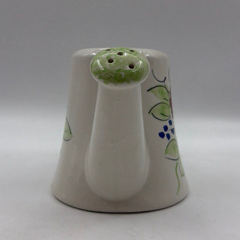 ICAP Italy Hand Painted Ceramic Watering Can Floral Italian Majolica Vintage