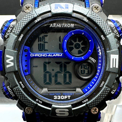 Lot of 3 Armitron Pro Sport Digital Chronograph Watches 330FT Water Resist